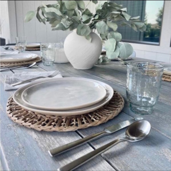 4pk 9" Tonal Bamboo-Melamine Salad Plate Natural/Cream -Hearth & Hand Magnolia - Picture 3 of 5